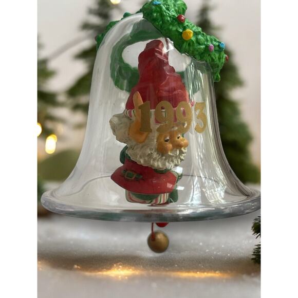 “Chimer” 1993 Commemorative Christmas Bell With Elf Christmas Holiday Ornament - Picture 3 of 8